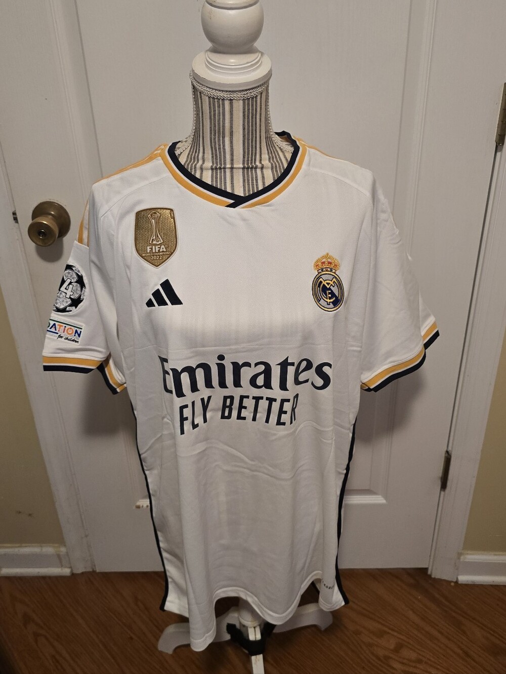 New Adidas Jude Bellingham Real Madrid 2023/24 Men's Home Jersey Size 2XL